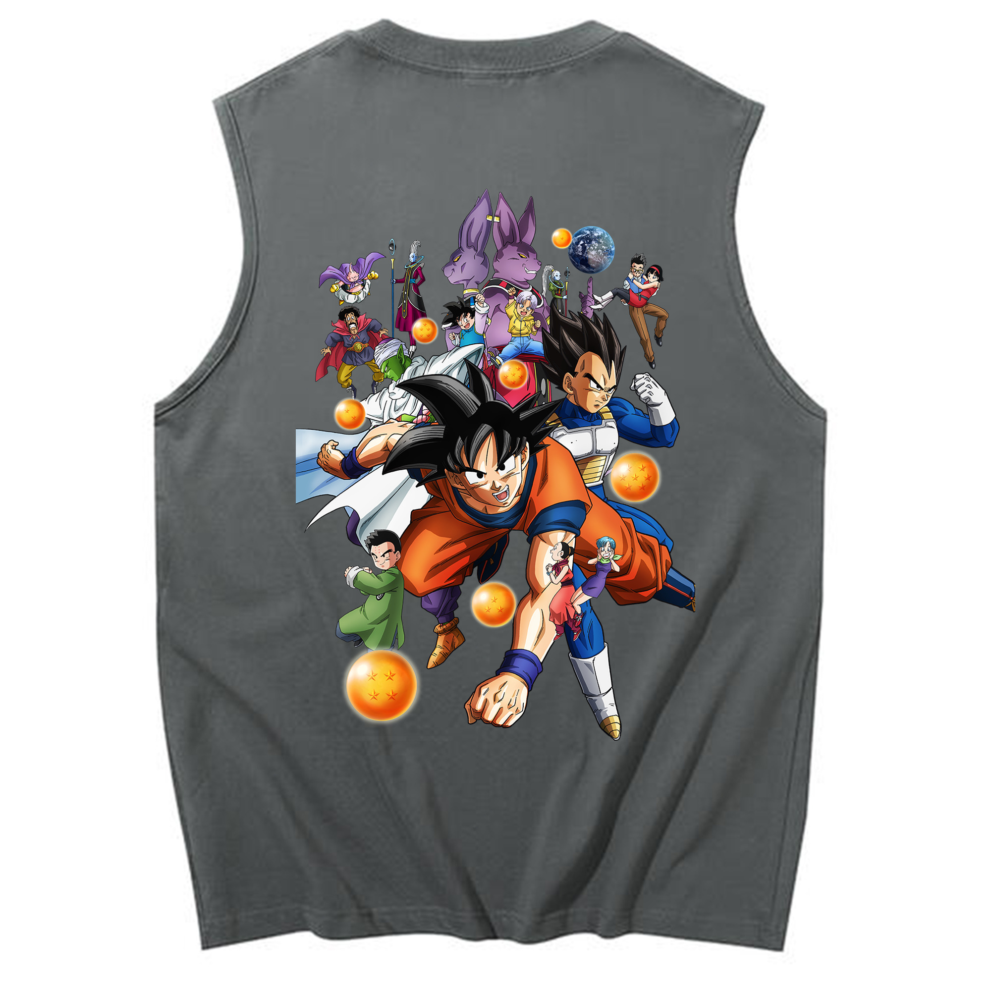 （画像用） ドラゴンボール DRAGON BALL コットン100％タンクトップ（背面プリント）